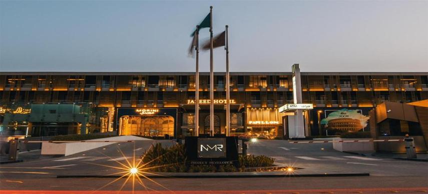 Jareed Hotel Riyadh Ngoại thất bức ảnh The hotel at night